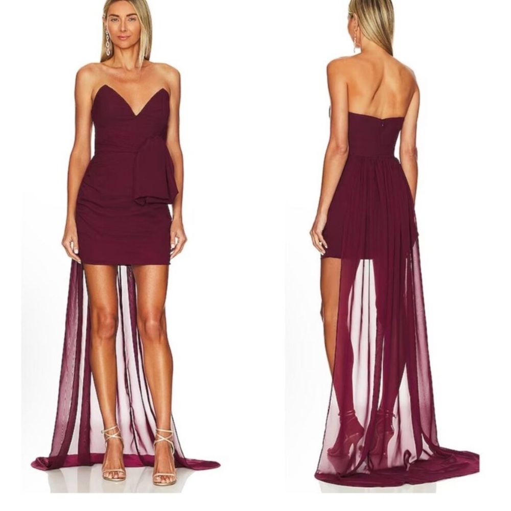 Katie May Red High-Low Backless Dress